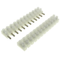 Pluggable 12-way 10A screw terminal block.