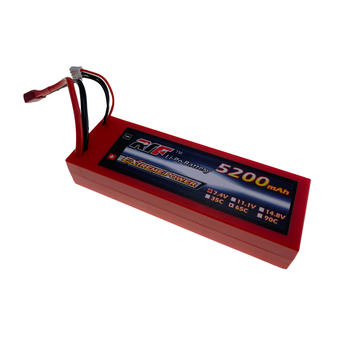 7.4V 5200mAh 65C continuous discharge Hard-Case Racing Lipo Battery