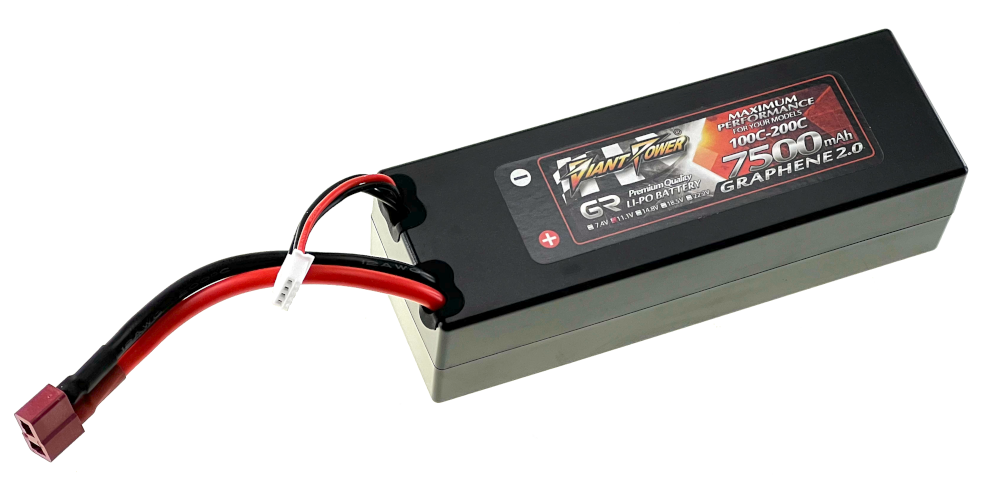 11.1V 7500mAh 100C LiPO Hard Case Racing RC Battery Giant Power