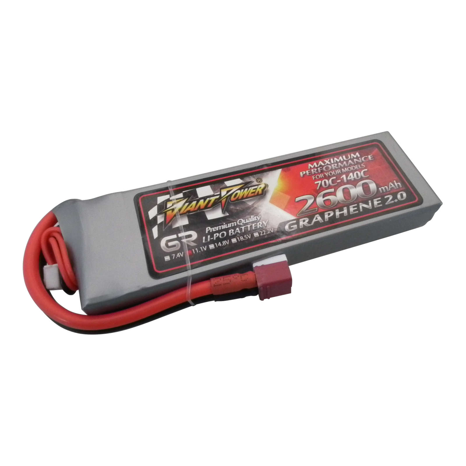 11.1V 2600mAh 35C/70C Graphene LiPO RC Battery Giant Power