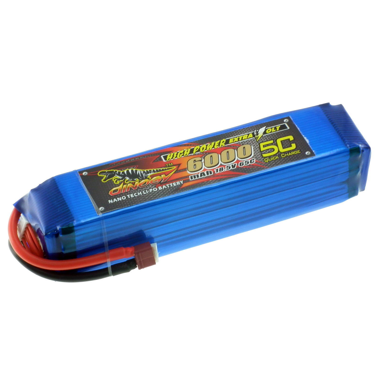 18.5V 6000mAh 65C continuous discharge lipo battery