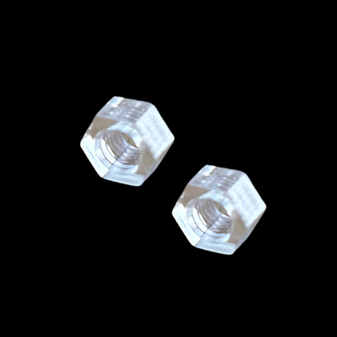 M3 Clear Polycarbonate Full Nut