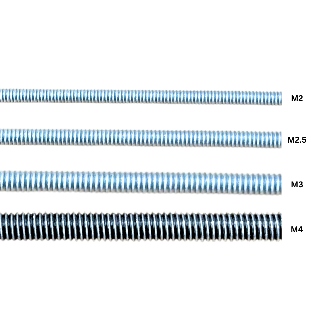 M3 Stainless Steel Studding - 0.25/ 0.5/ 1.0 Meters