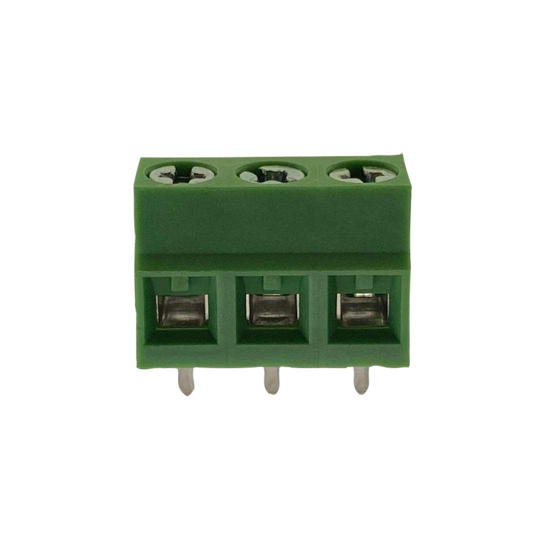 3-way low-profile screw terminal (green)