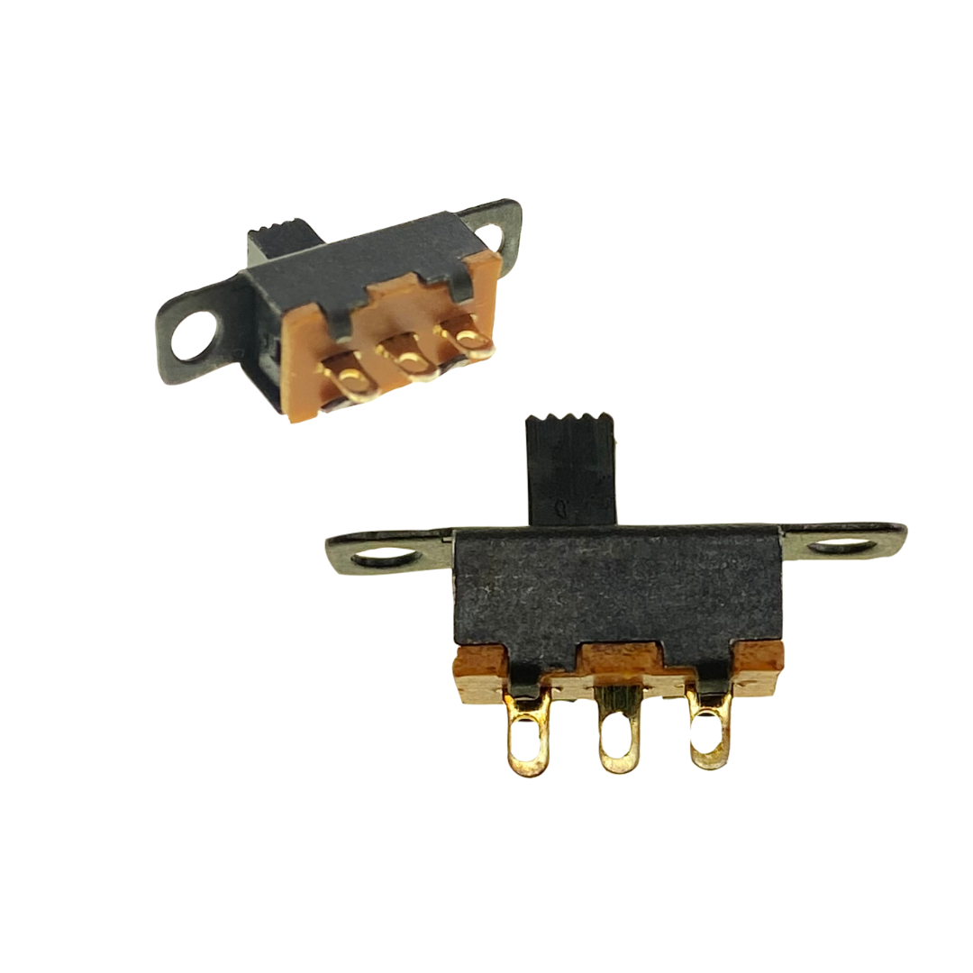Sub-miniature single pole change over slide switch