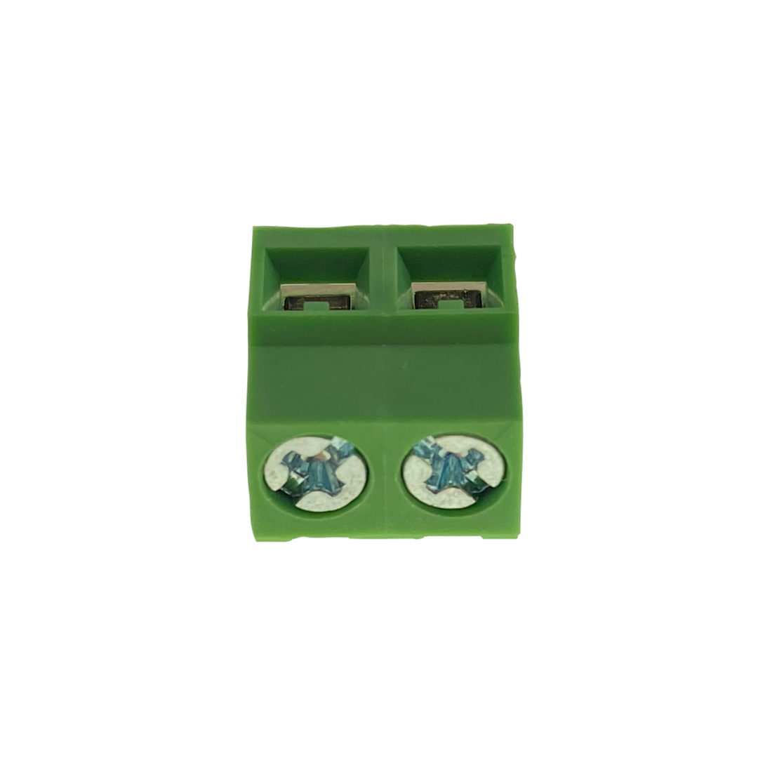 2-way low-profile screw terminal (green)