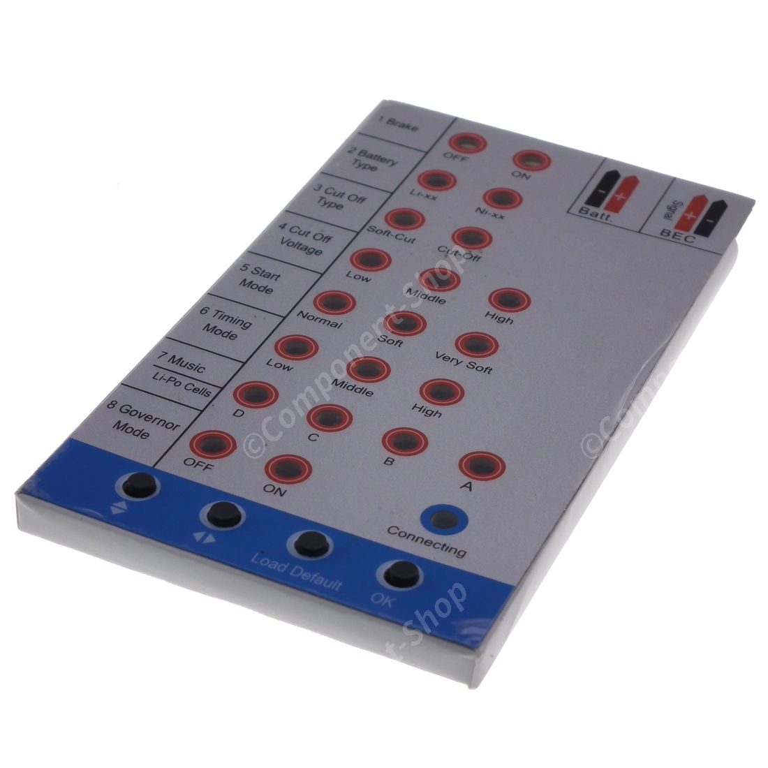 Program Card For RC Planes Brushless Speed Controller (ESC)