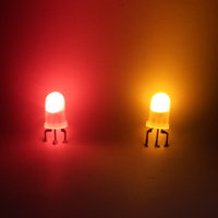 3mm ultra-bright Red/Yellow bi-colour LED (3 lead) Diffused