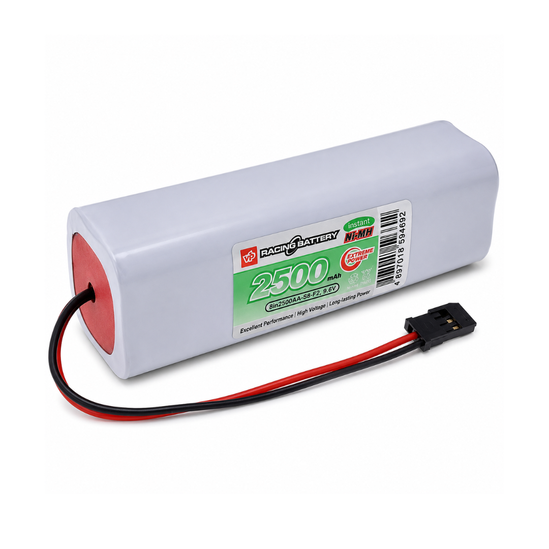 9.6V 2500mAh AA Square (2x2x2) Transmitter Battery Pack.