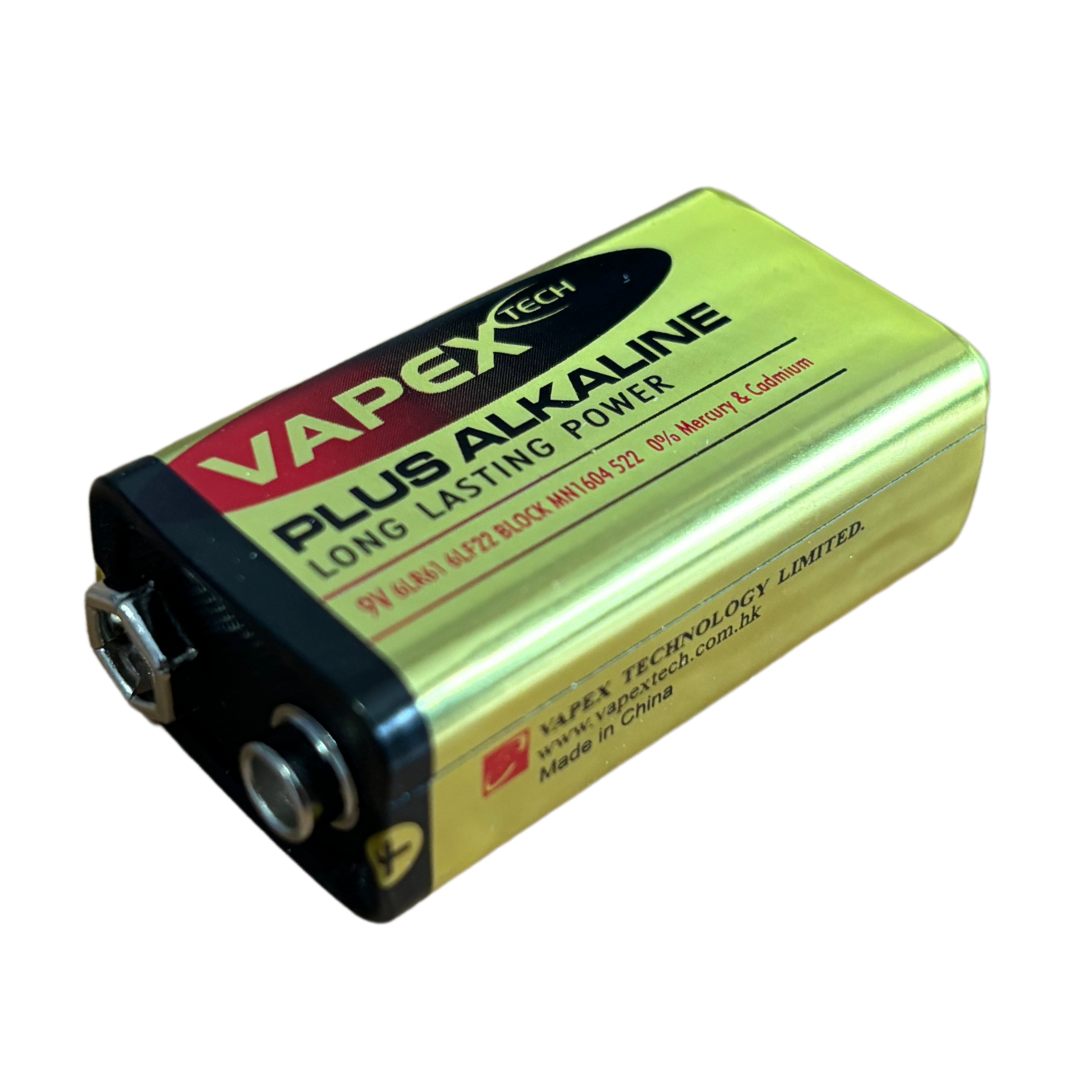 9v Alkaline PP3 Battery Vapex