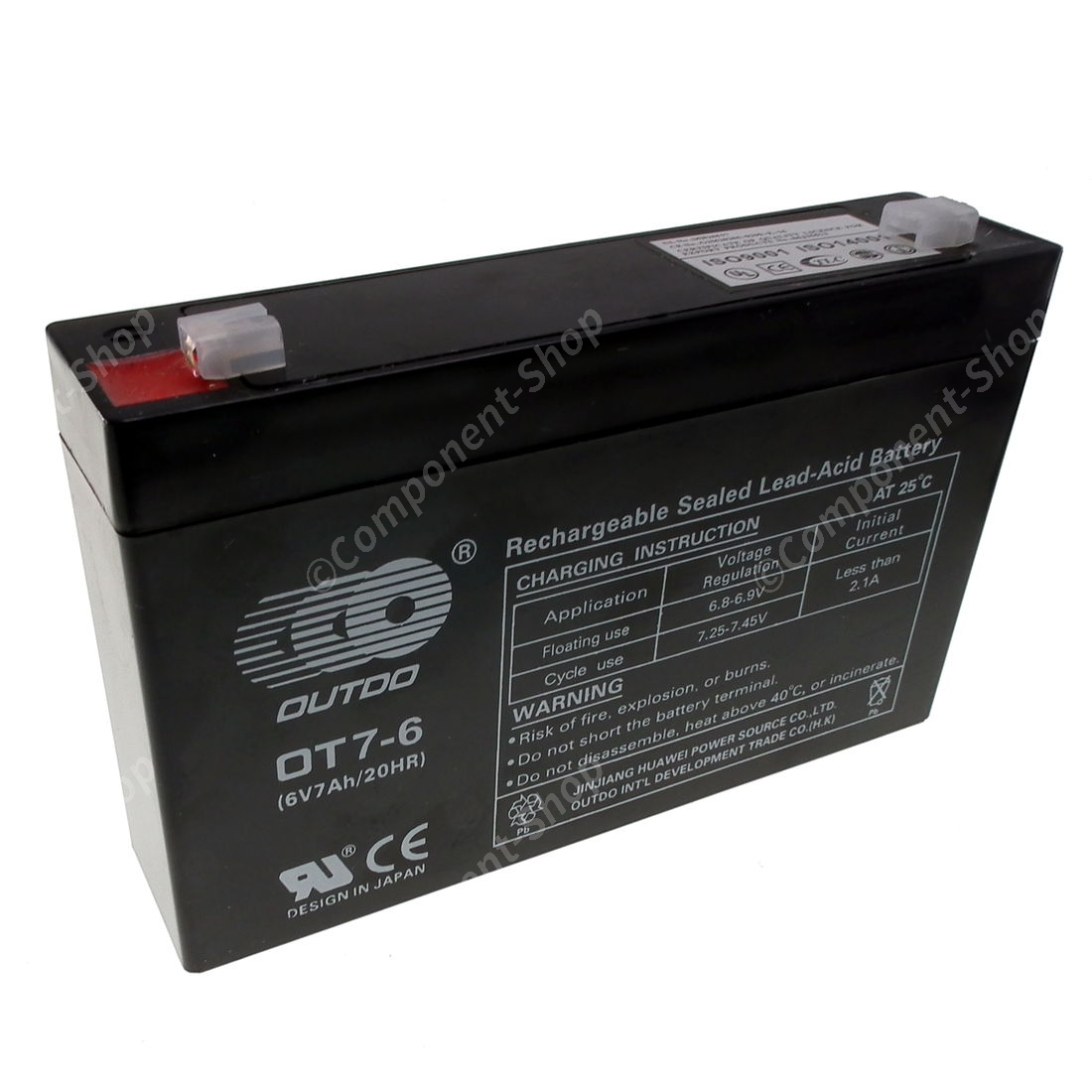 6V 7Ah Sealed lead-acid battery (OT7-6)