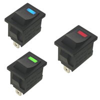 Miniature Rocker switch - Single pole with LED build-in