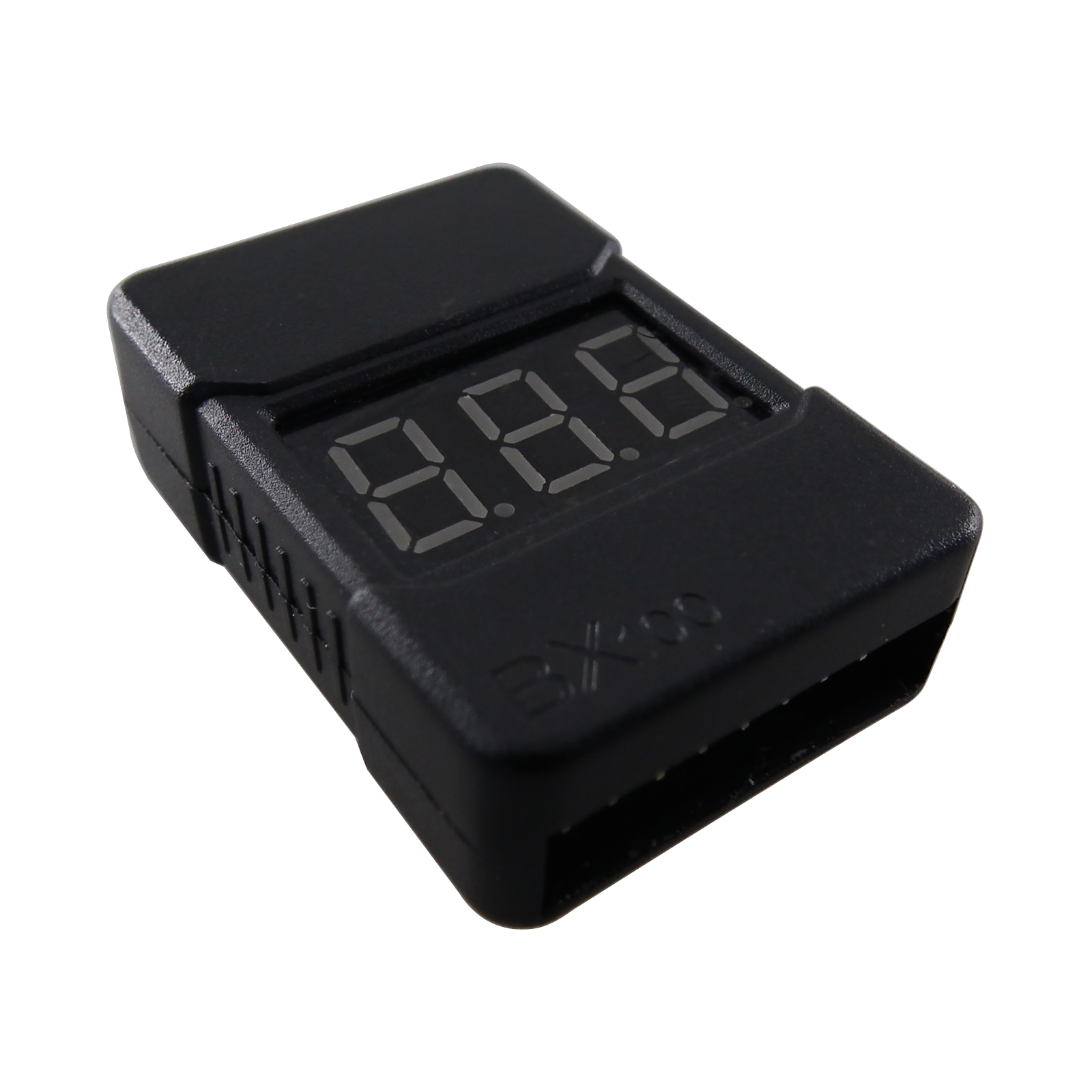 7-Segment display battery status indicator with case.