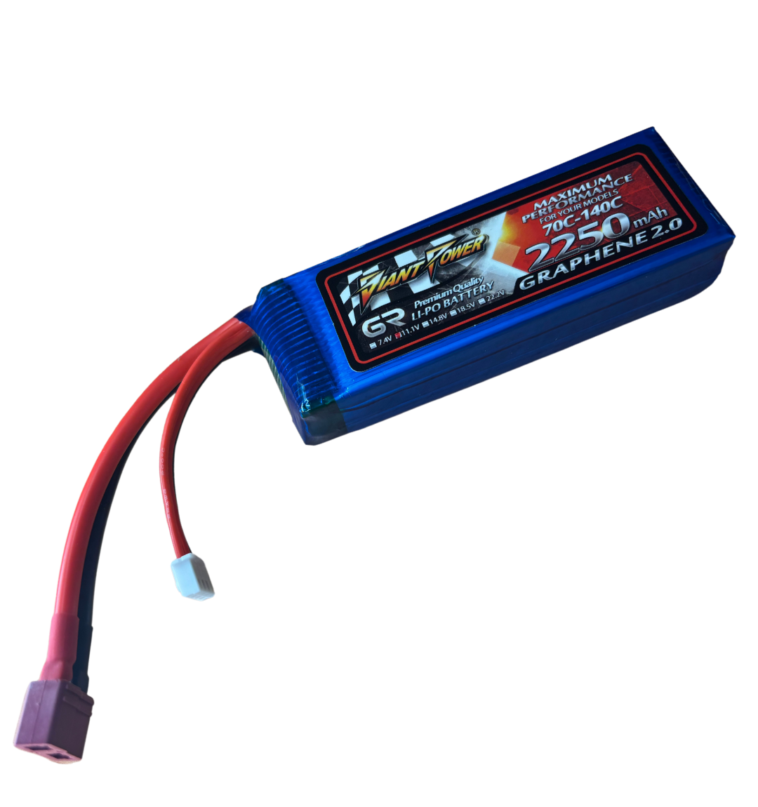 11.1V 2250mAh 70C/140C LiPO RC Battery Giant Power