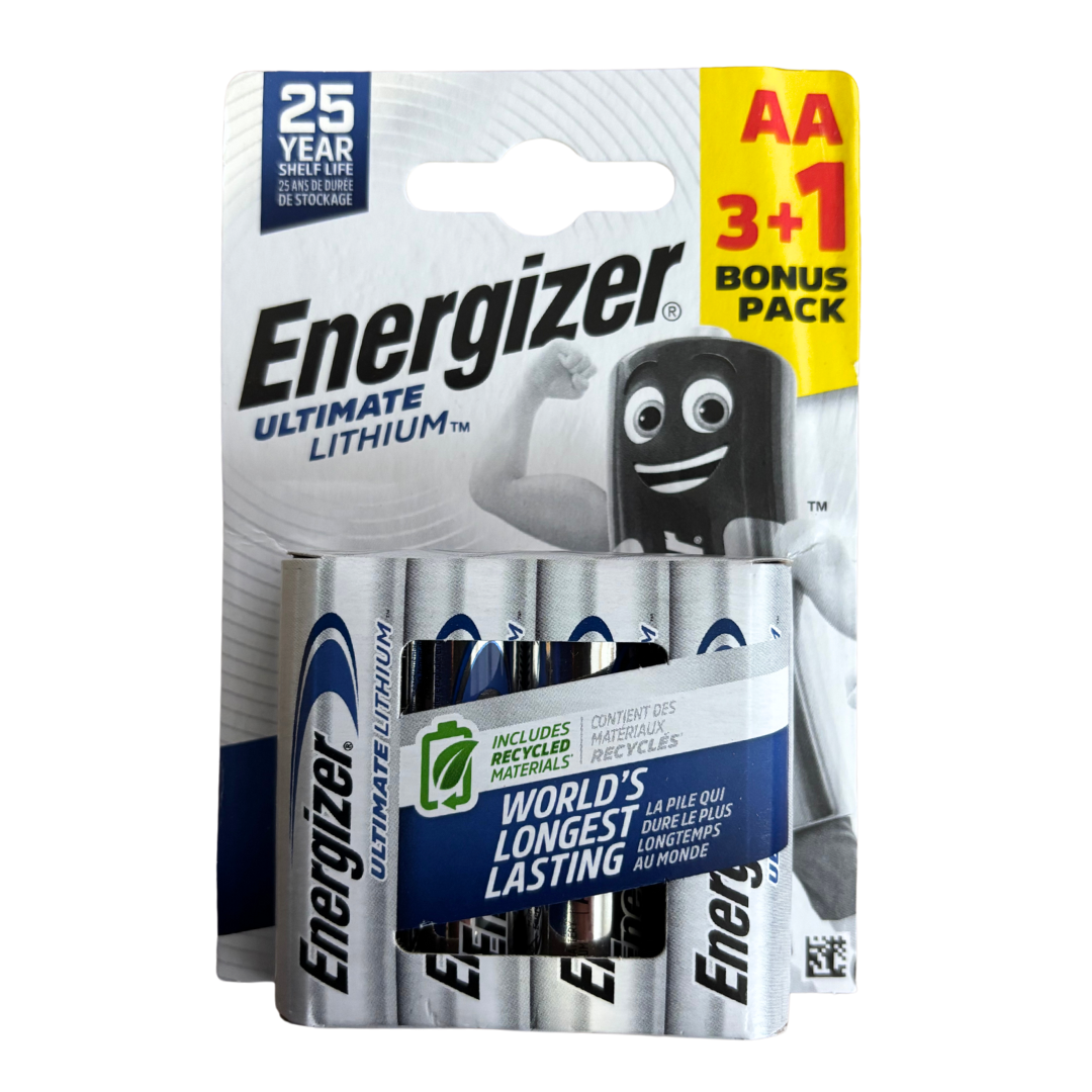 LR6 1.5V Ultimate Lithium Battery Energizer ( Pack of 4 )