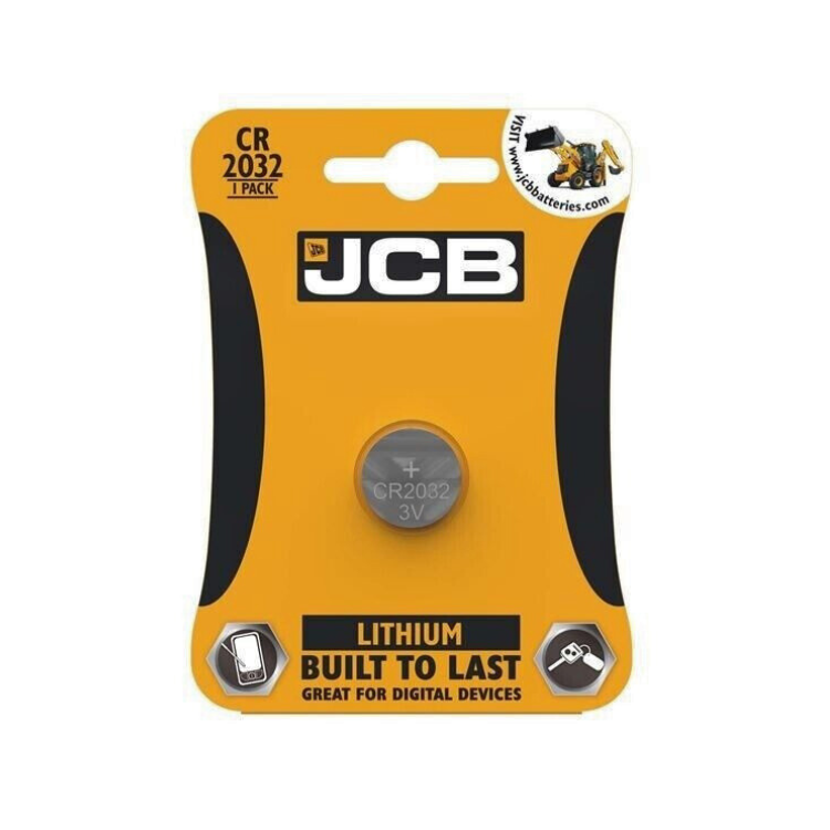 JCB CR2032 3V Single Lithium Cell Battery