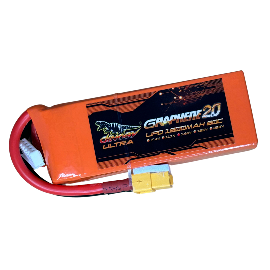 14.8V 1600mAh 80C+ LiPo RC Battery Dinogy Ultra Graphene 2.0