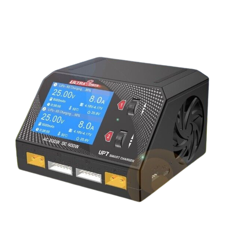 Ultra power UP7 2x 200W, AC/DC Smart Charger