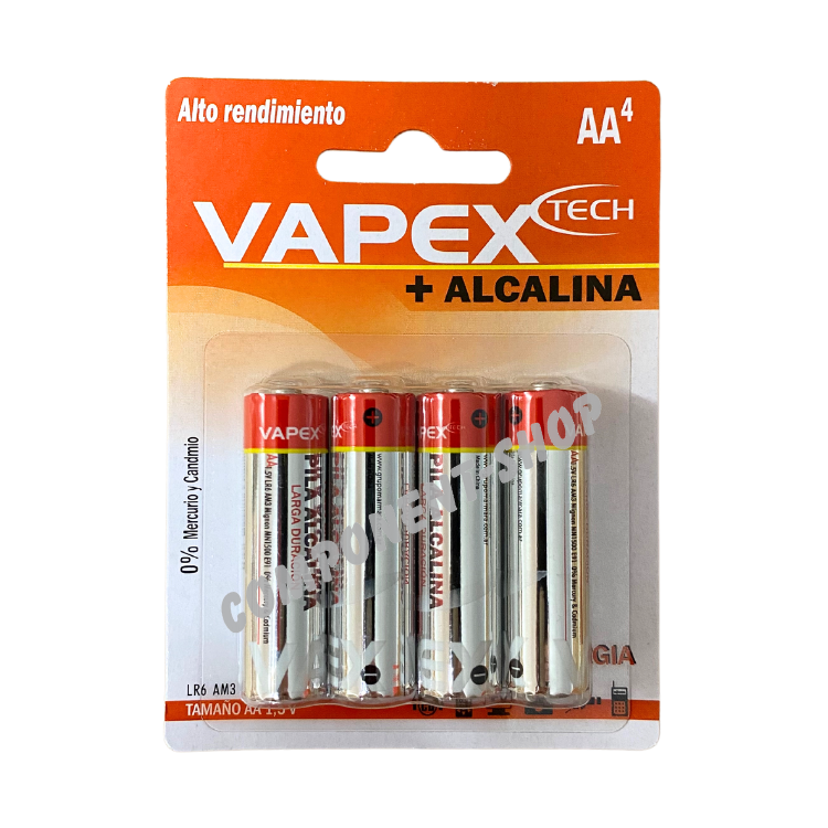Vapex-tech Alkaline AA Batteries - Pack of 4