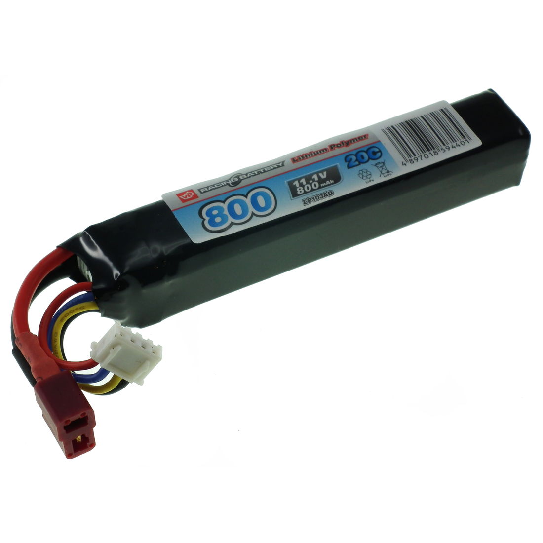 11.1V 800mAh 20C+ (Vapex) lipo battery