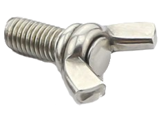 M4 Zinc Plated Steel Wing Bolt 20mm